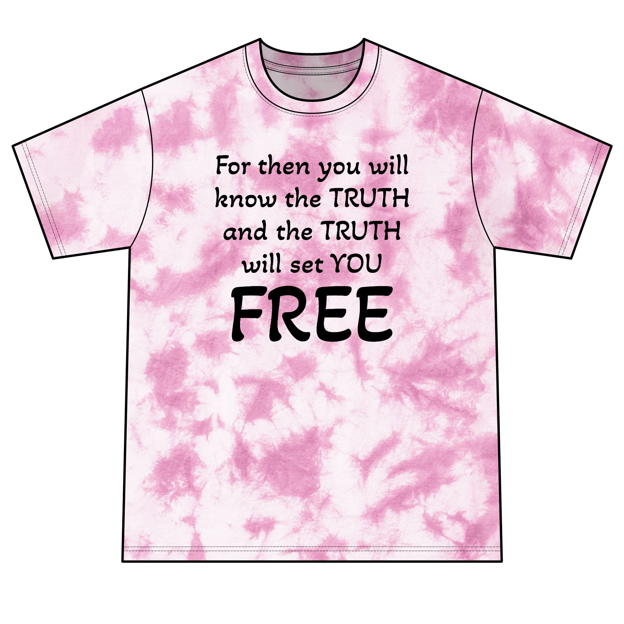 Truth Matters Tie-Dye Tee with John 8:32