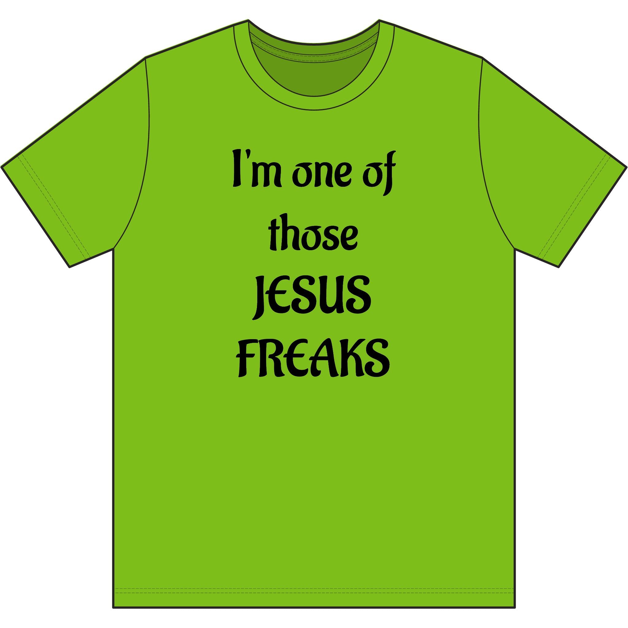 Jesus Freak Tee — Bold Christian Cross Graphic T-Shirt
