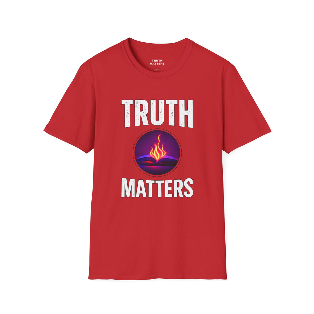Truth Matters Brand T‑Shirt — Christian Faith Tee with Bible verse on back