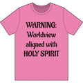 Christian T‑Shirt – Worldview with Lion & verse on back