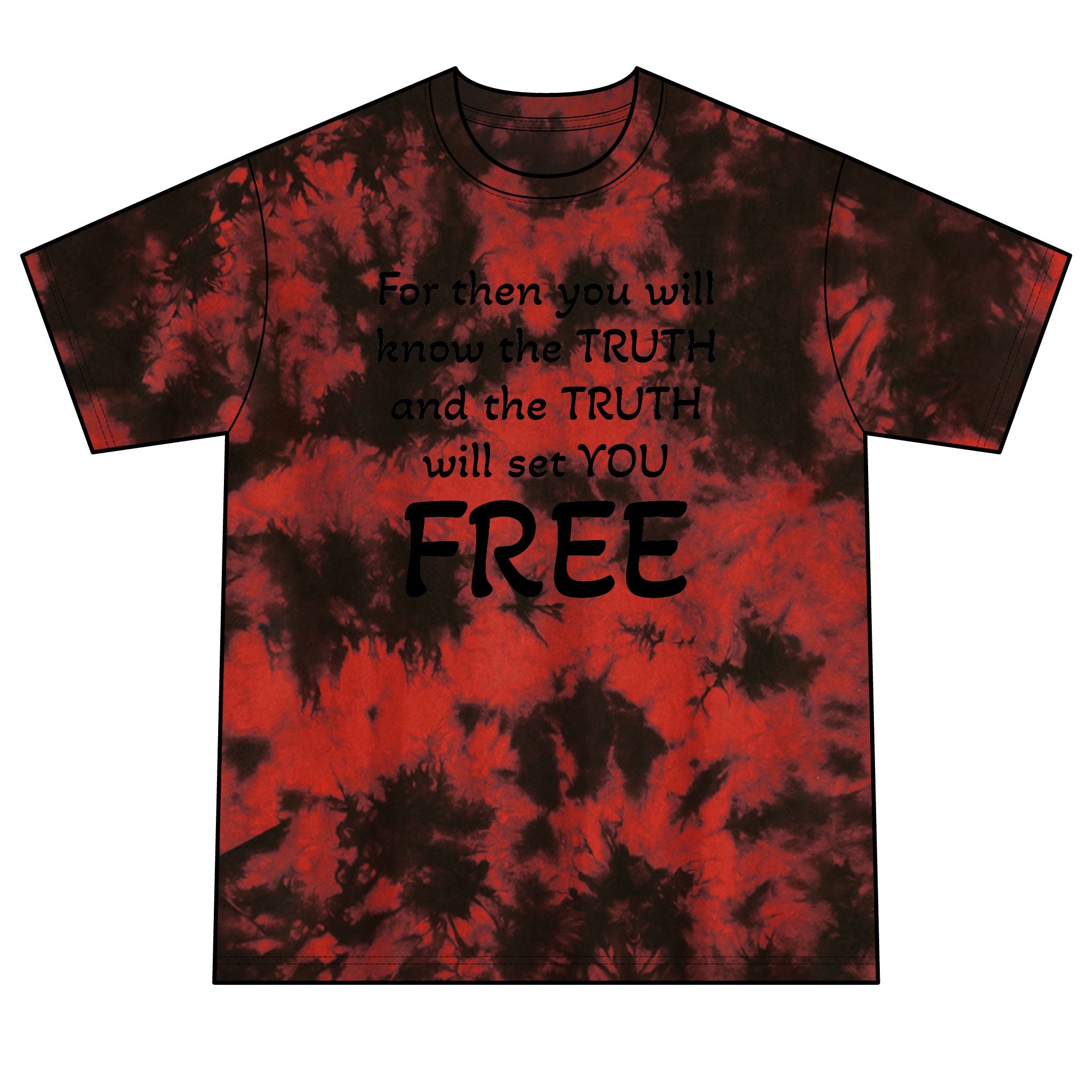 Truth Matters Tie-Dye Tee with John 8:32