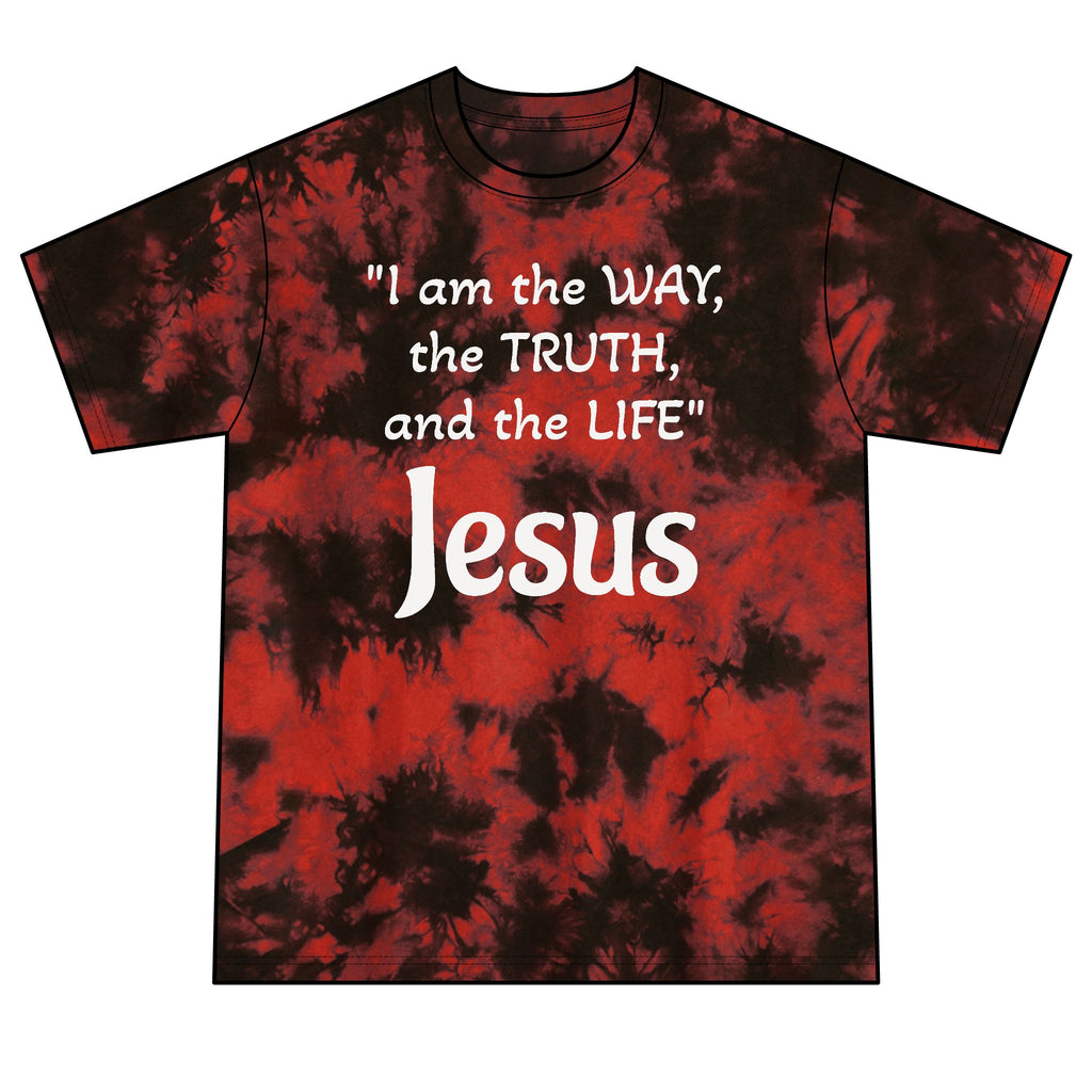 The Way Tie-Dye Tee — John 14:6 Christian Scripture Shirt