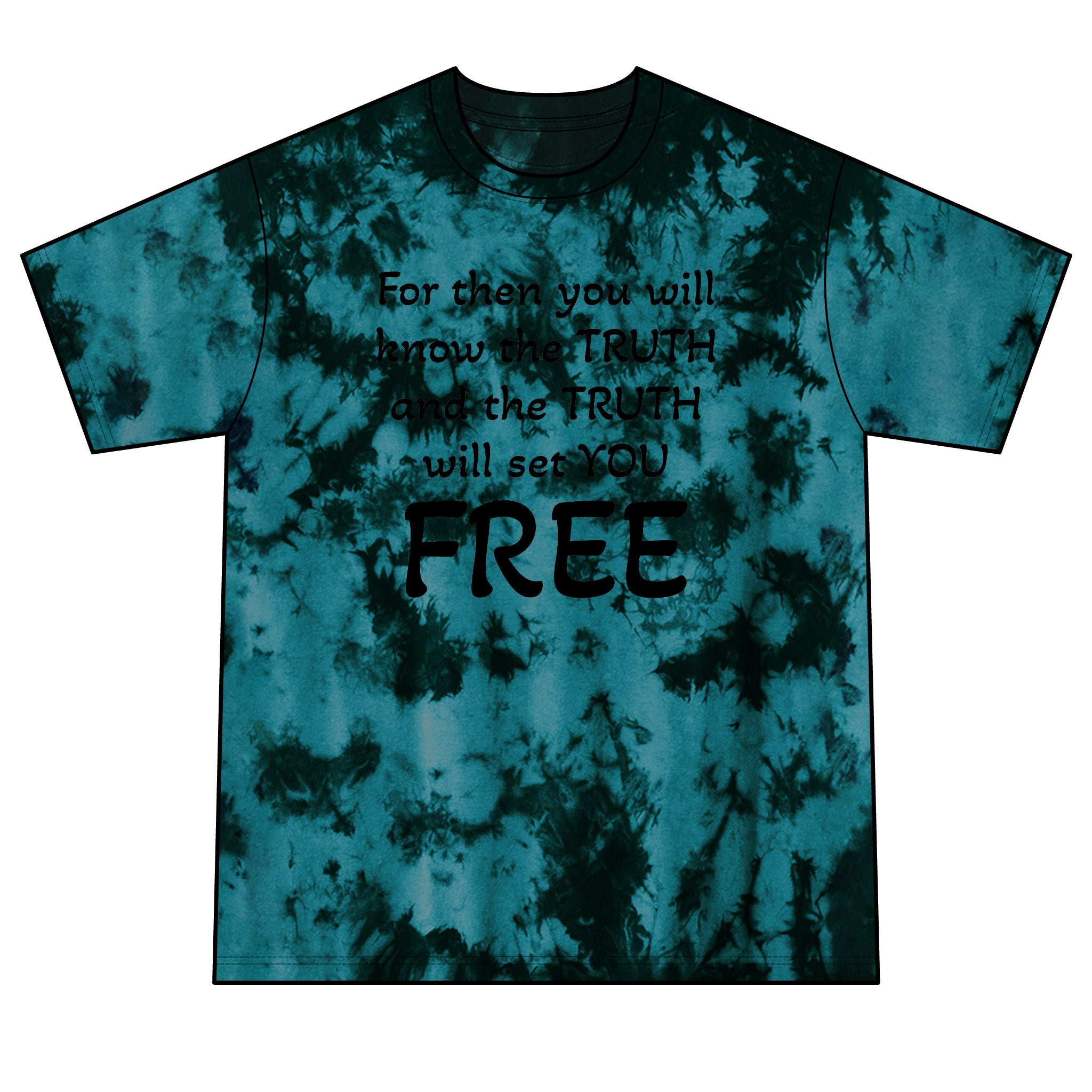 Truth Matters Tie-Dye Tee with John 8:32