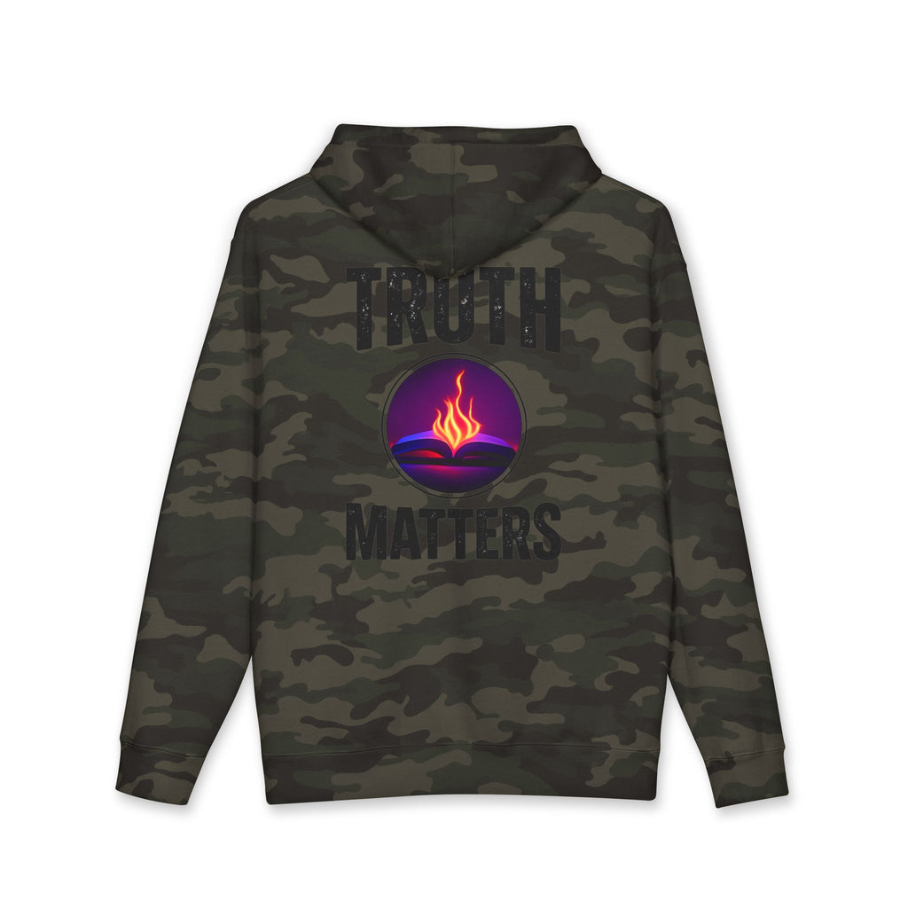 Truth Matters Hoodie — Spiritual Flame Graphic Hooded Sweatshirt