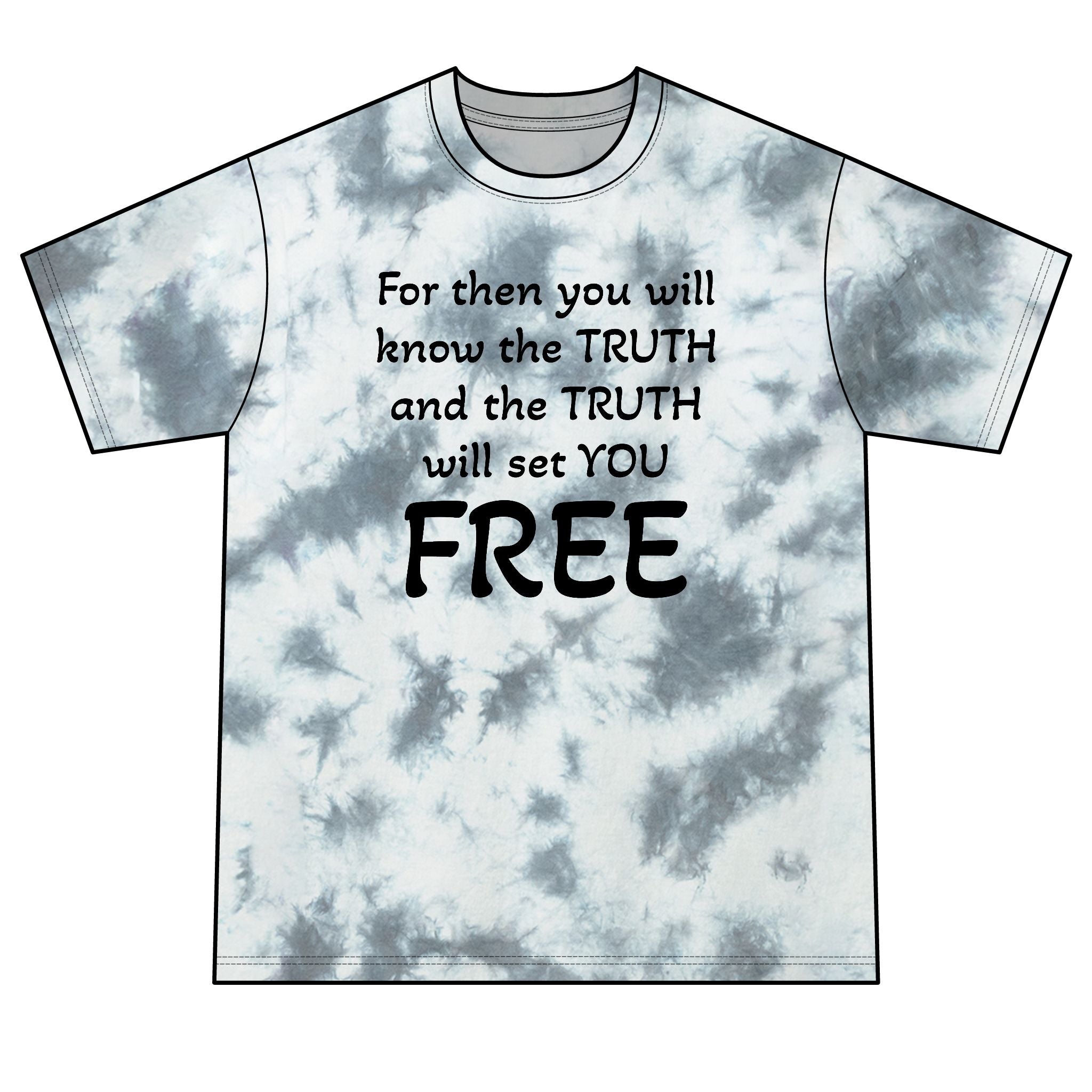 Truth Matters Tie-Dye Tee with John 8:32