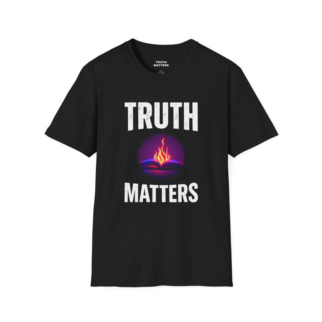 Truth Matters Brand T‑Shirt — Christian Faith Tee with Bible verse on back