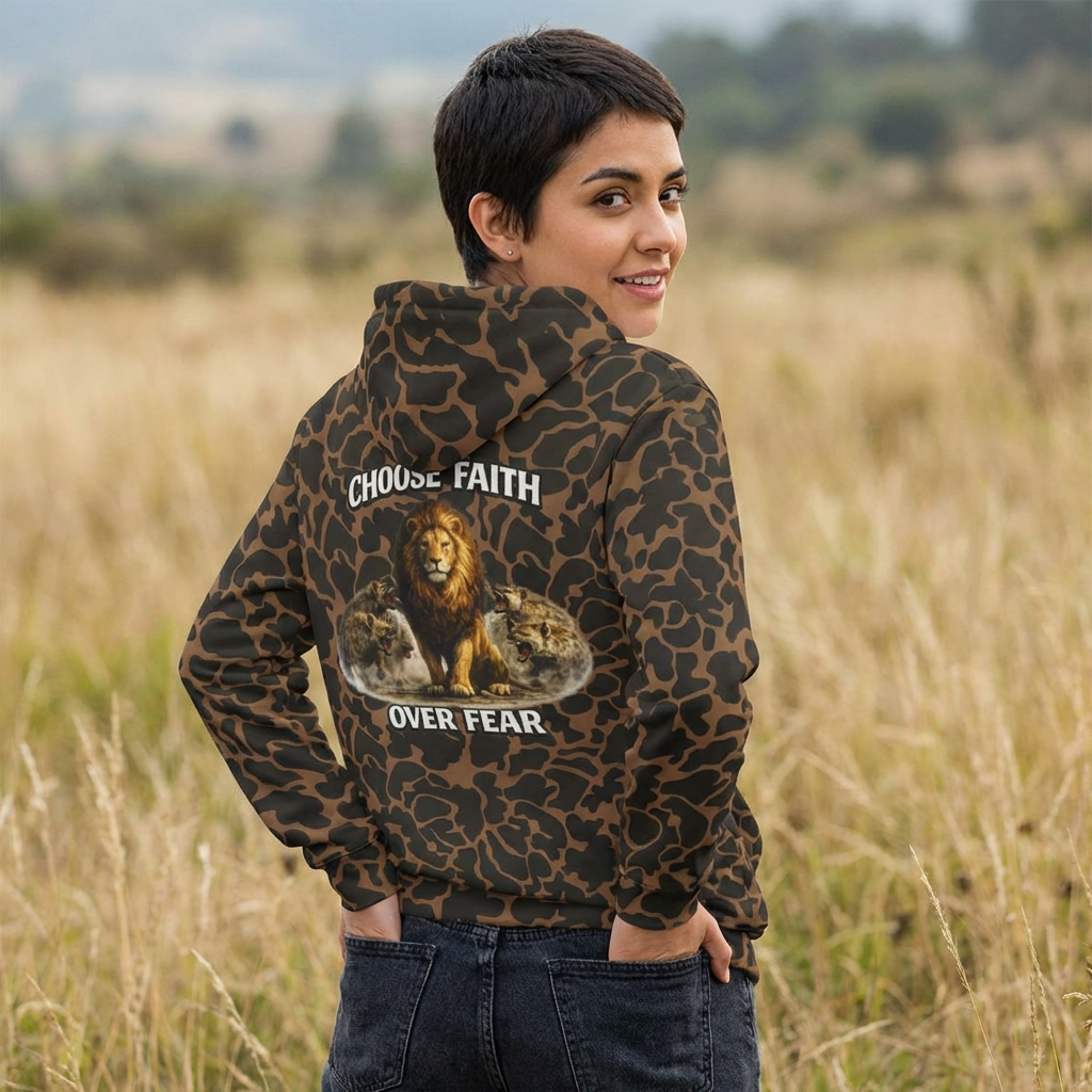 Faith over Fear Graphic Hooded Sweatshirt