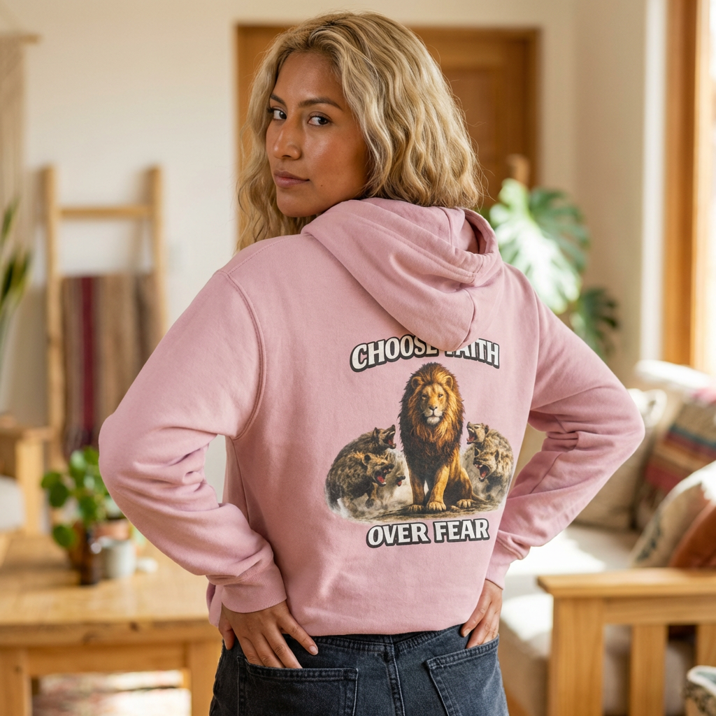Faith over Fear Graphic Hooded Sweatshirt