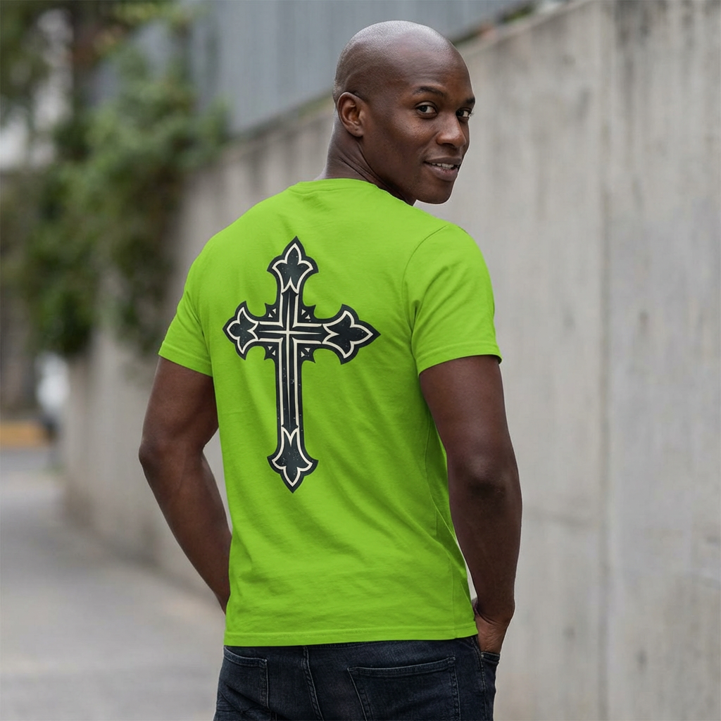 Jesus Freak Christian T-shirt with Decorative Cross