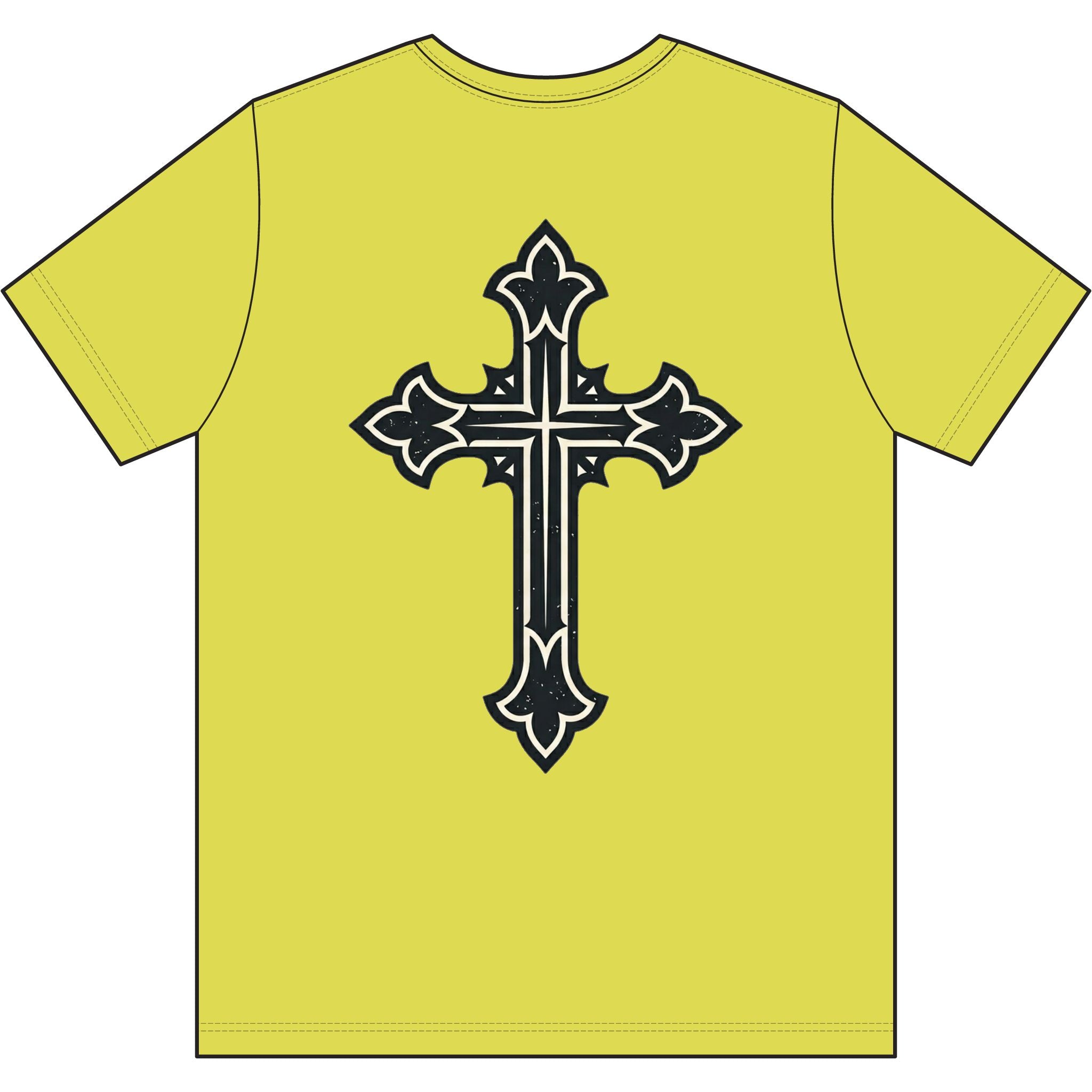 Jesus Freak Christian T-shirt with Decorative Cross