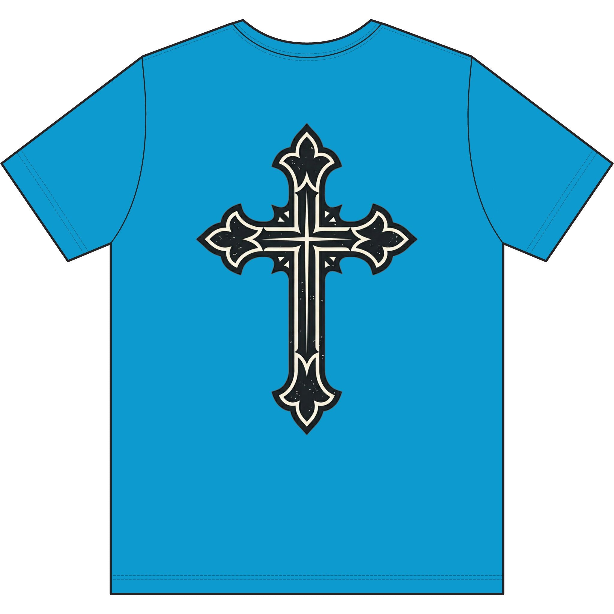 Jesus Freak Christian T-shirt with Decorative Cross