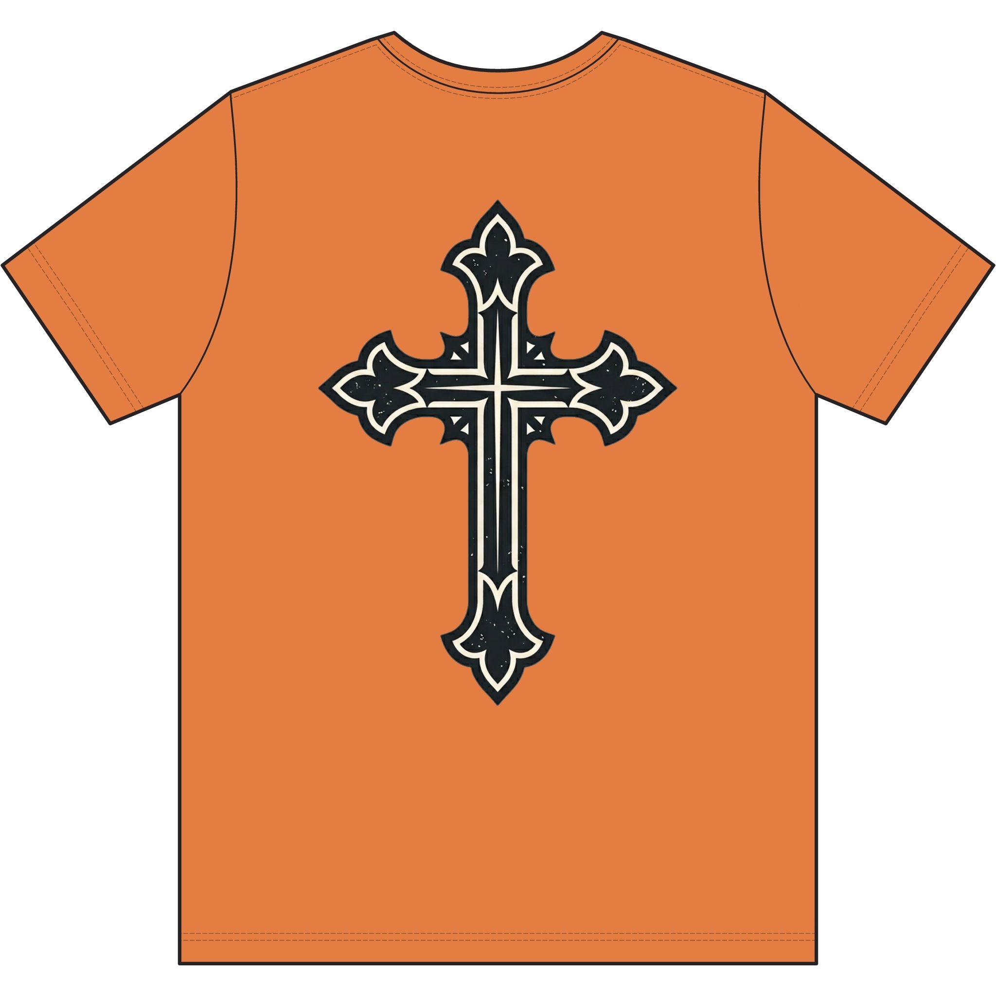 Jesus Freak Christian T-shirt with Decorative Cross