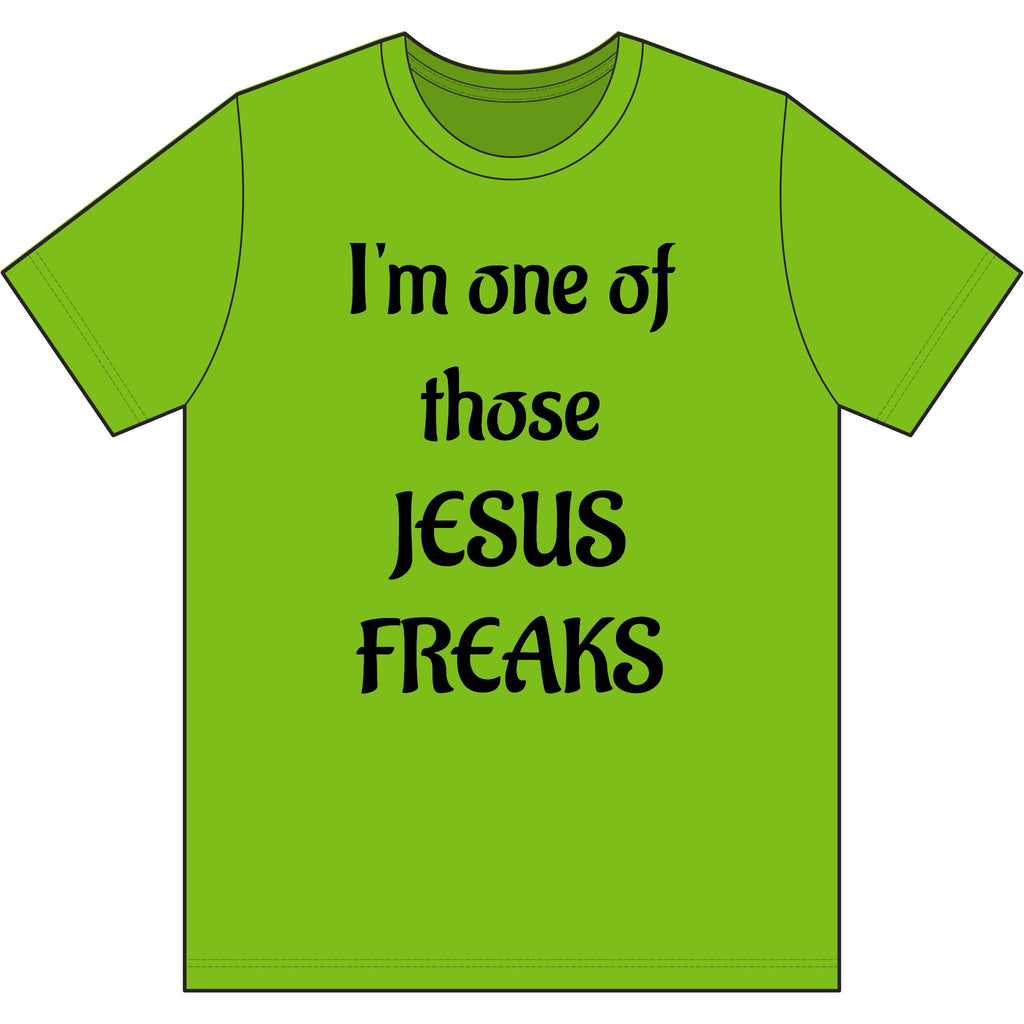 Jesus Freak Christian T-shirt with Decorative Cross