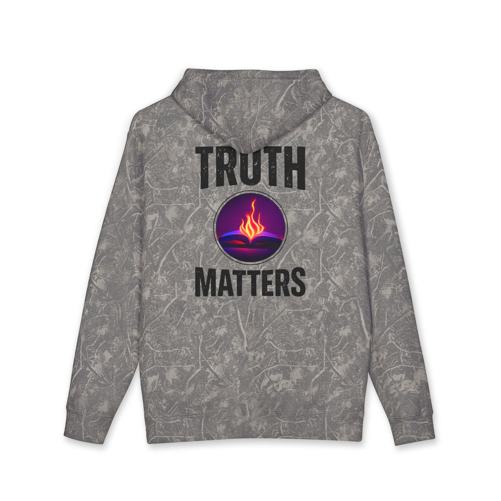 Truth Matters Hoodie — Spiritual Flame Graphic Hooded Sweatshirt