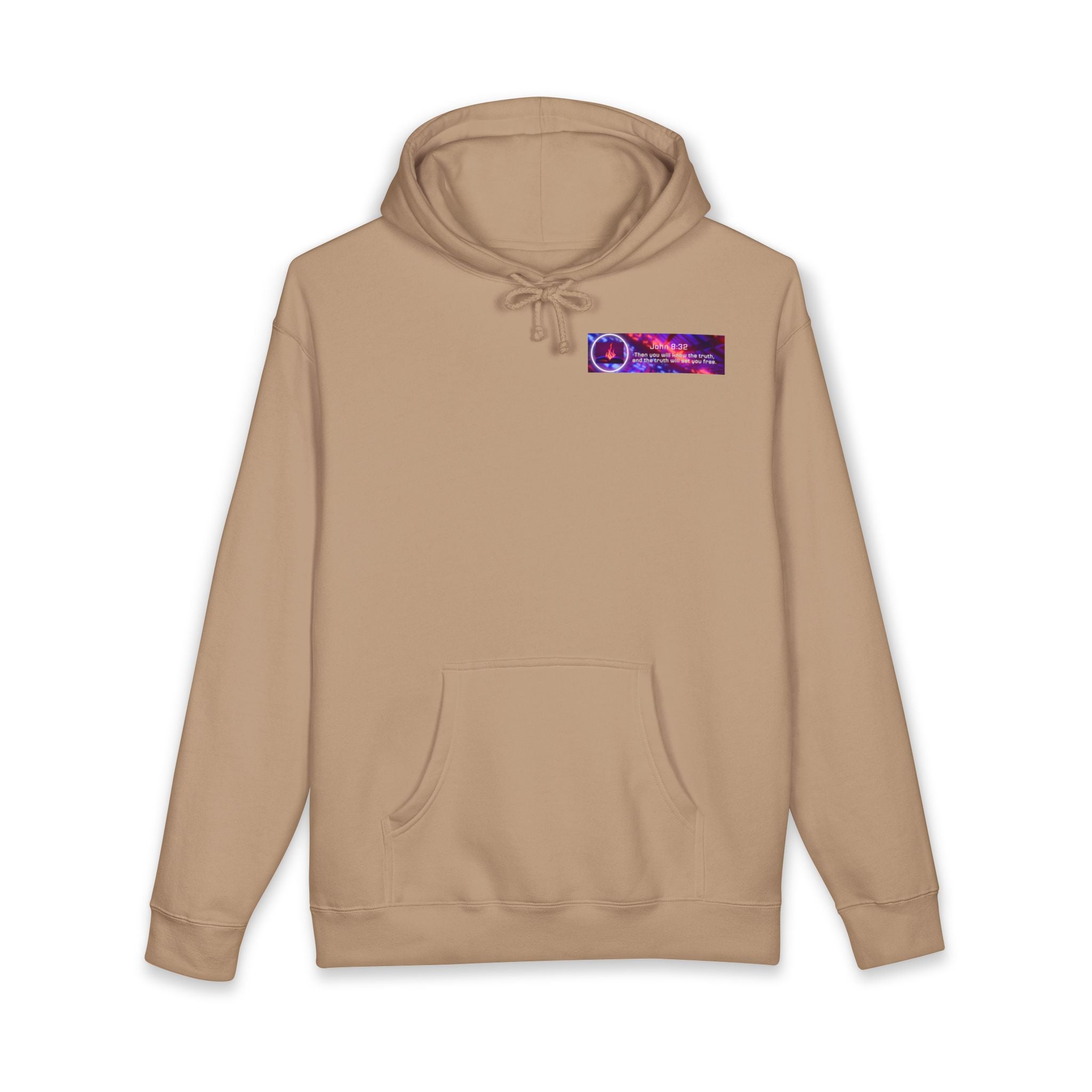 Truth Matters Hoodie — Spiritual Flame Graphic Hooded Sweatshirt