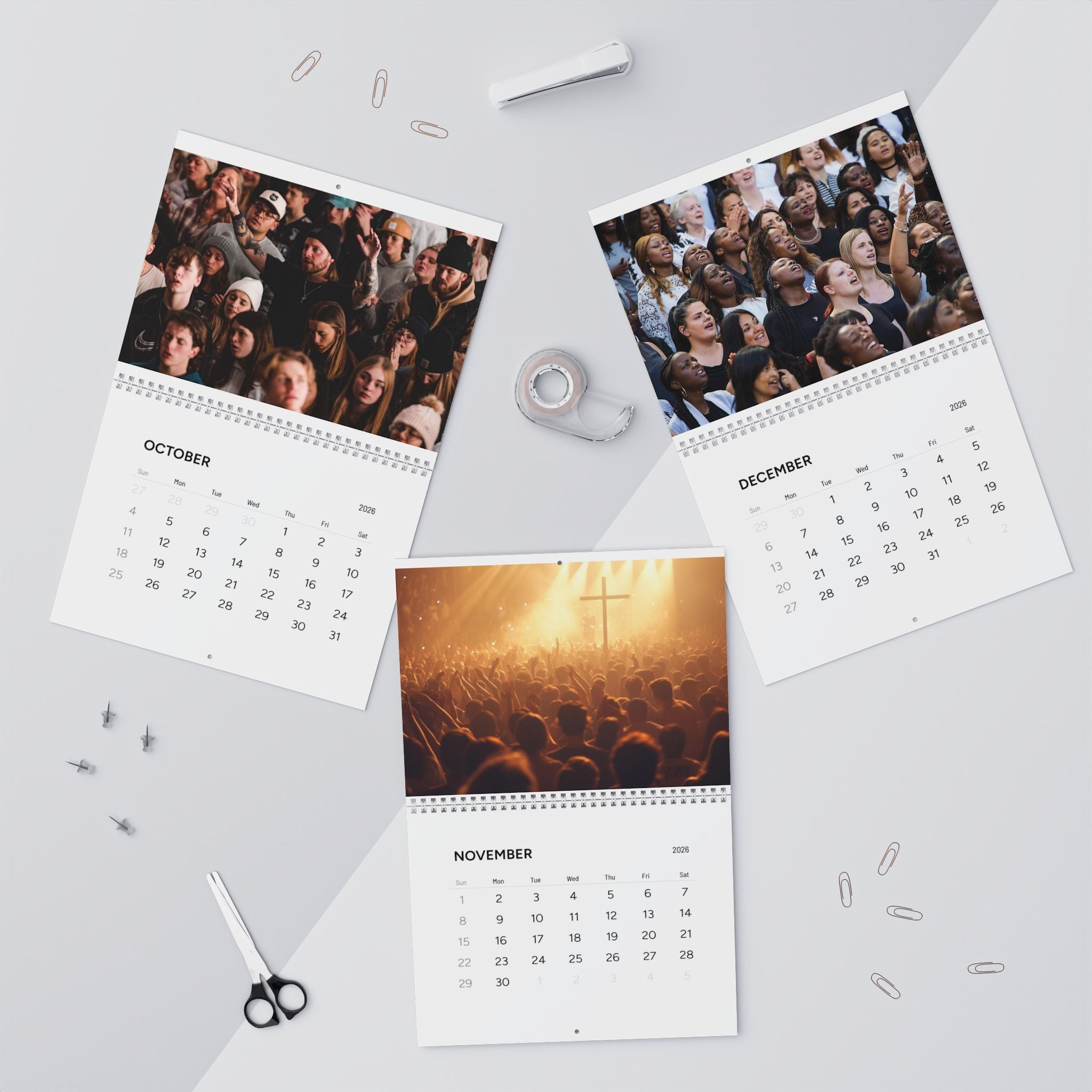 2026 Revival NOW! Worship Wall Calendar — Monthly Faith & Prayer Photos