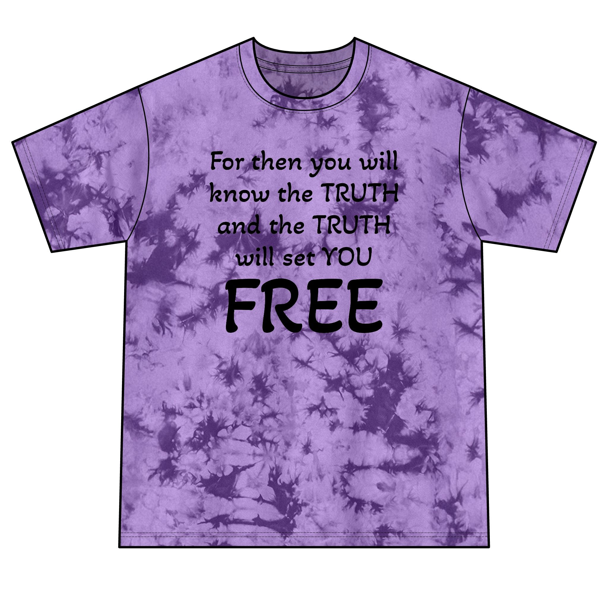 Truth Matters Tie-Dye Tee with John 8:32