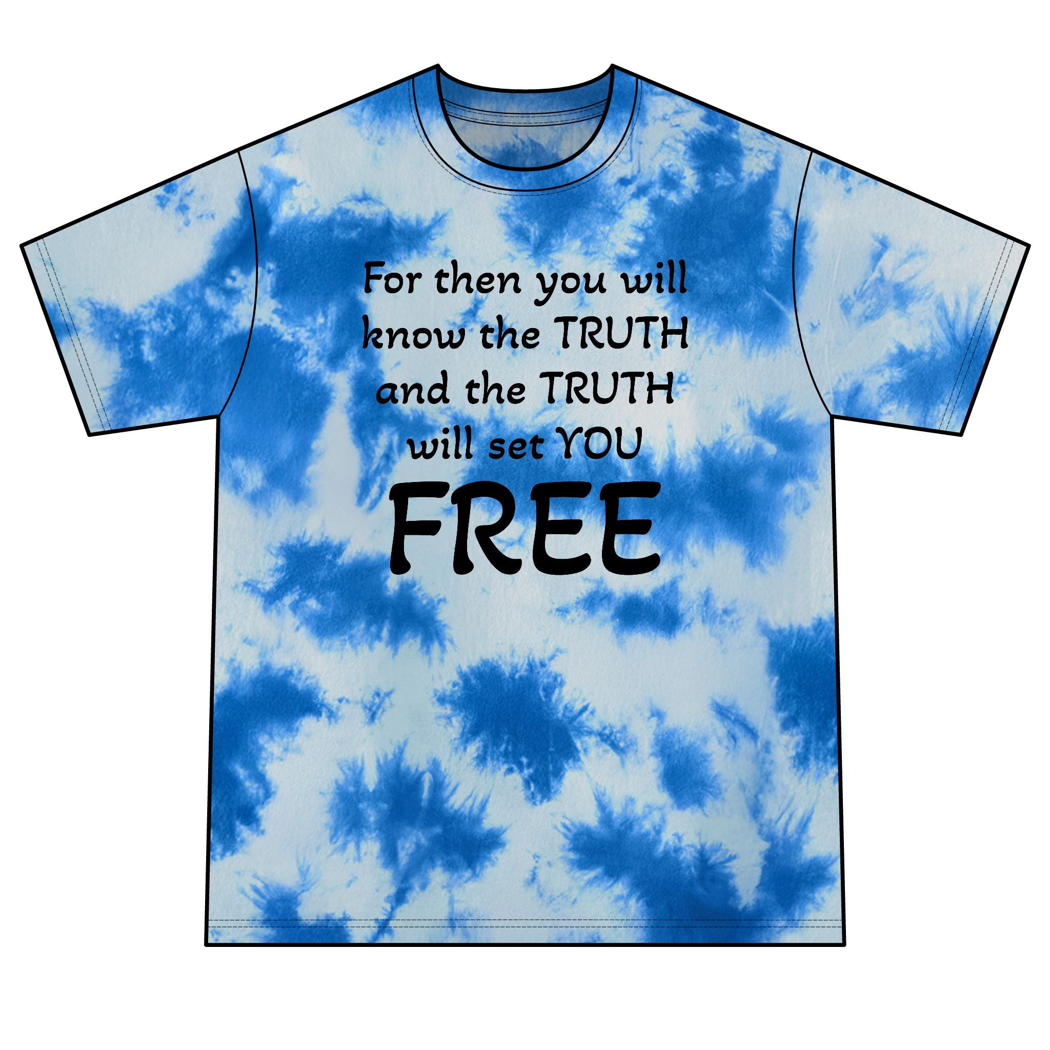 Truth Matters Tie-Dye Tee with John 8:32