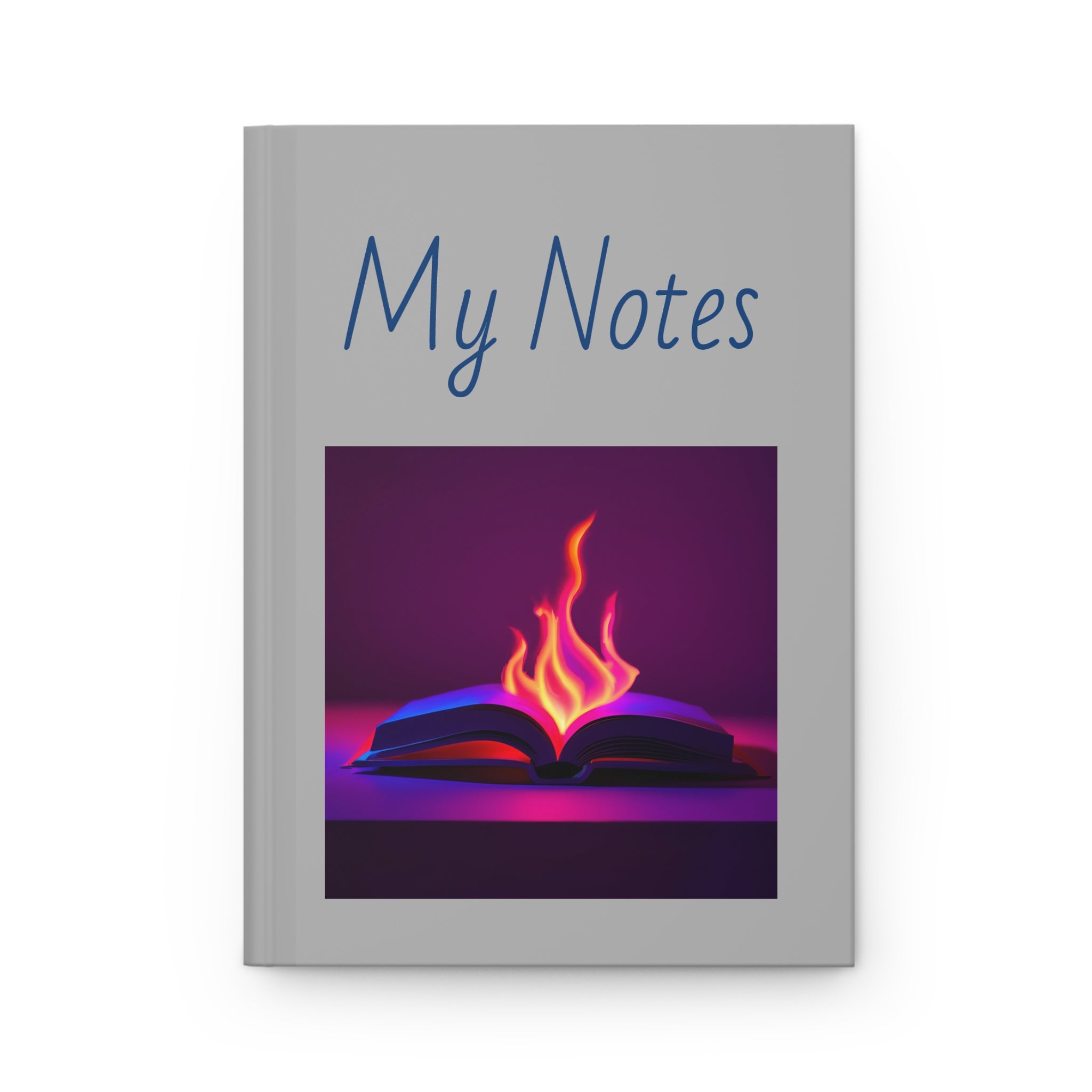 Journal à couverture rigide — Mes notes avec livre flamboyant et carnet chrétien inspirant Jean 8:32