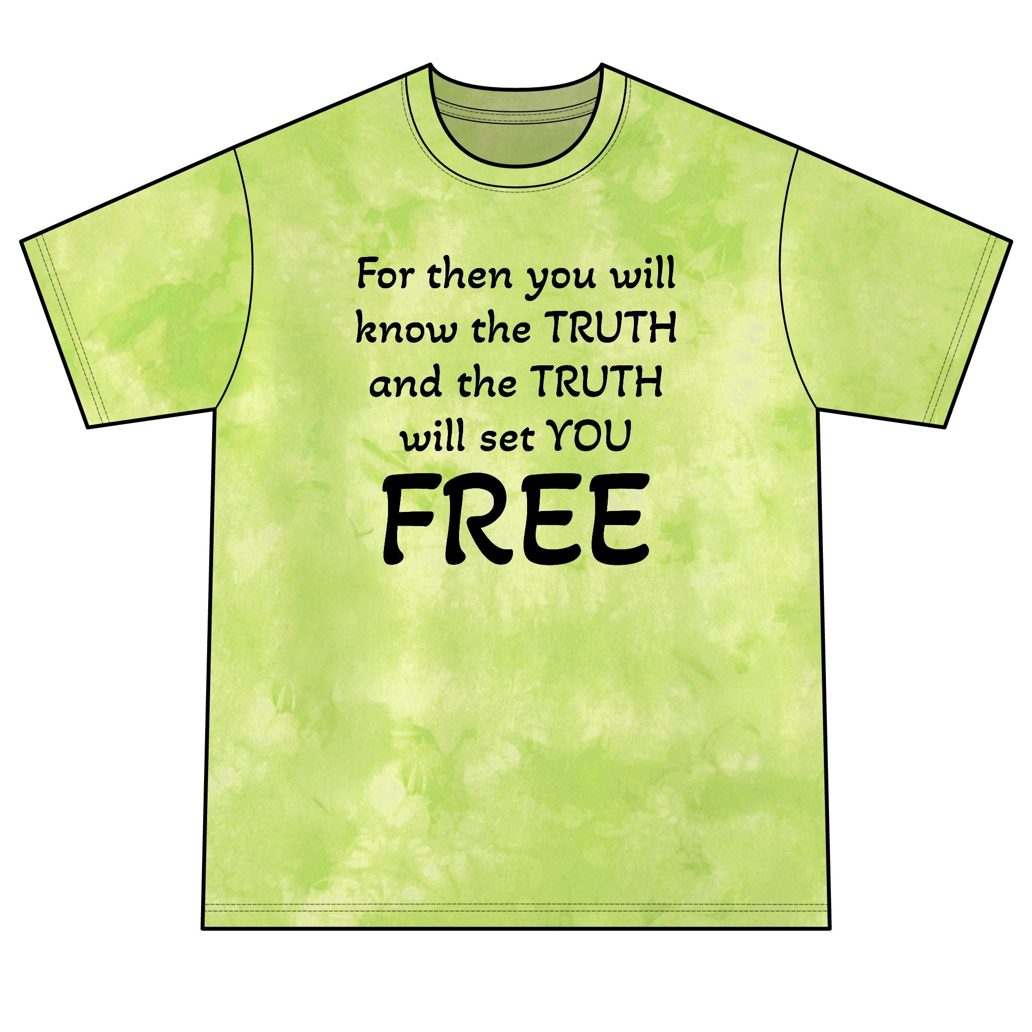 Truth Matters Tie-Dye Tee with John 8:32