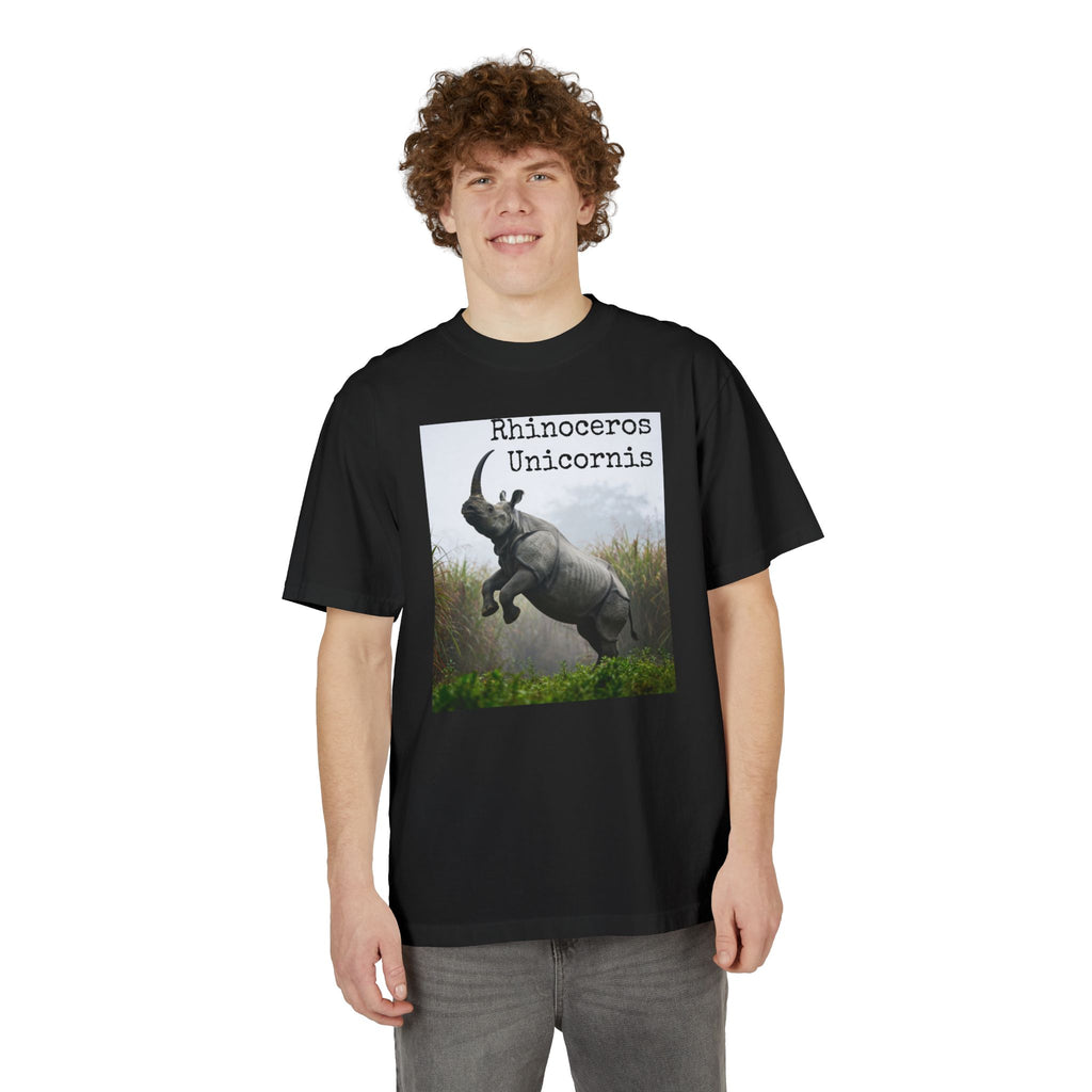 Rhinoceros Unicornis T‑Shirt — Psalm 92:10 Inspirational Rhino Graphic Tee
