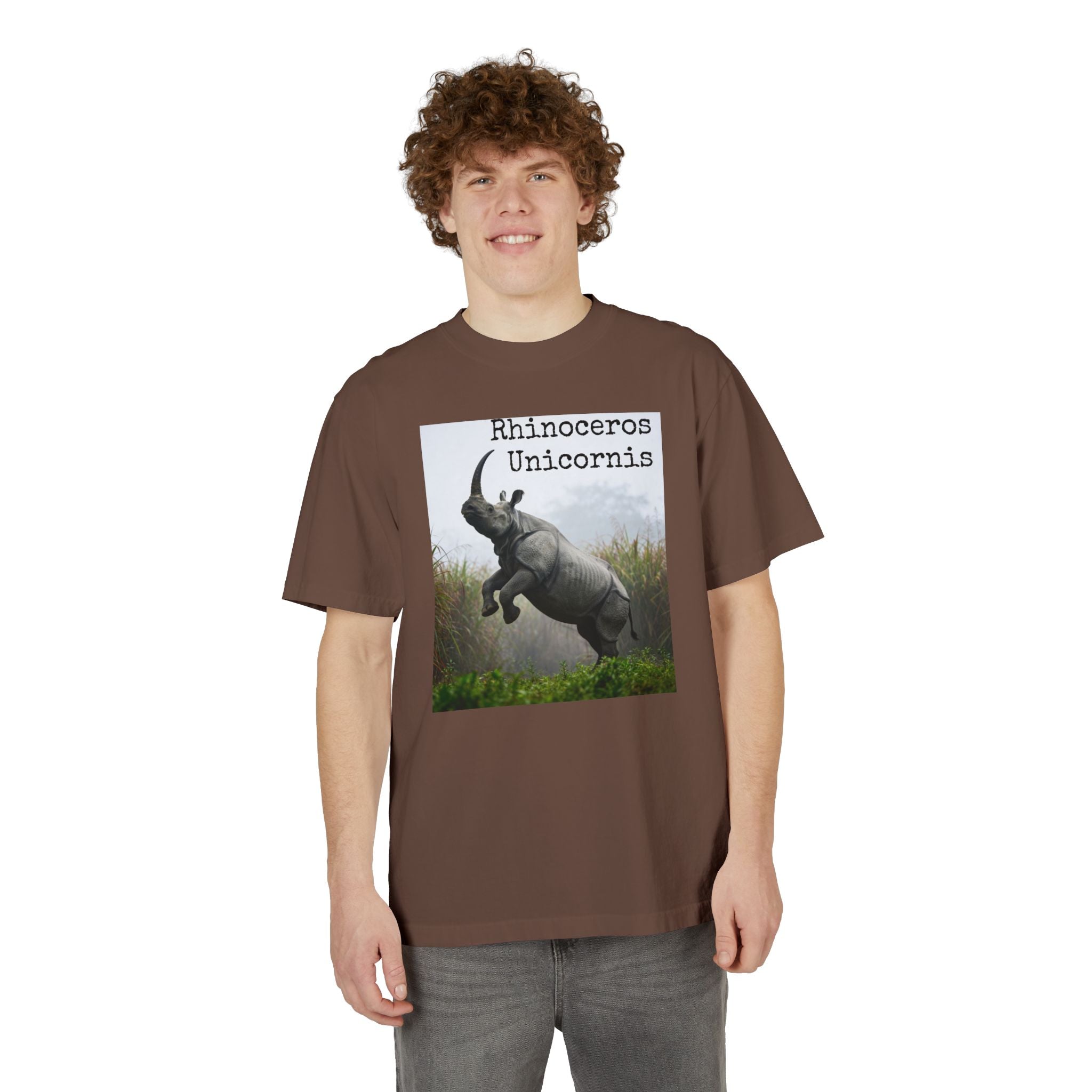 Rhinoceros Unicornis T‑Shirt — Psalm 92:10 Inspirational Rhino Graphic Tee